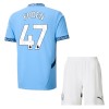Conjunto (Camiseta+Pantalón Corto) Manchester City Foden 47 Primera Equipación 2024-25 - Niño
